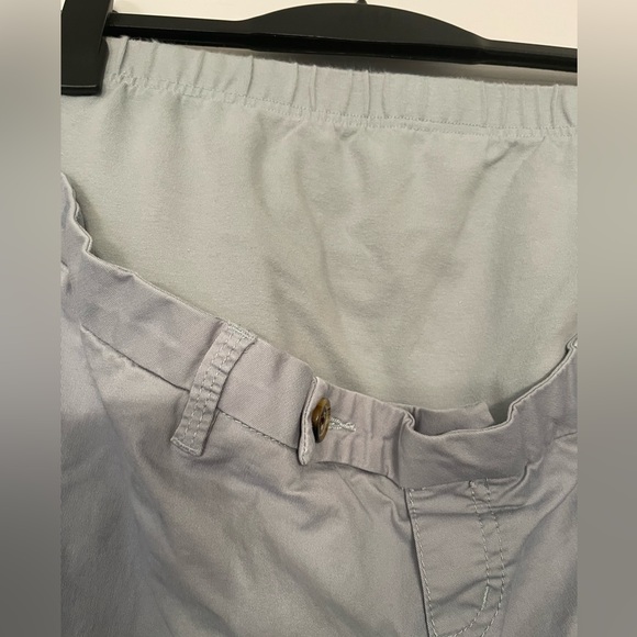 Maternity stretch pants full support panel soft jerseys roll over waist M Long - Picture 3 of 9